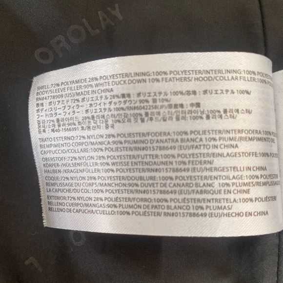 Orolay Women's Quilted Down Filled Mid Length Overcoat Darkgrey SZ XXL - Picture 9 of 10